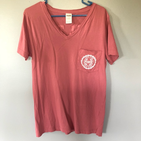 PINK Victoria's Secret Tops - VICTORIA’S SECRET PINK Comfy V-Neck Tee